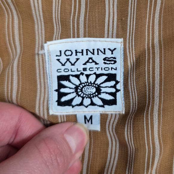 Vintage Johnny Was damaged button up cardigan  size medium - Picture 4 of 9